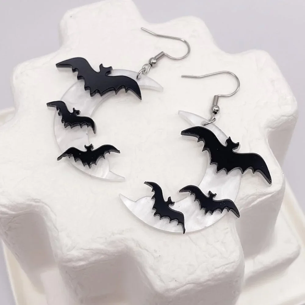 Women's White Style Q Festive Thanksgiving No Gemstone Halloween Dangle Earrings